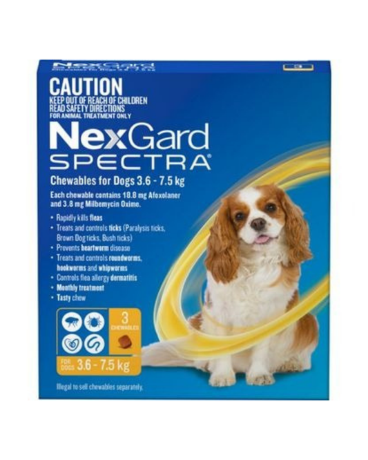 NexGard Spectra For Dogs 3.6-7.5kg