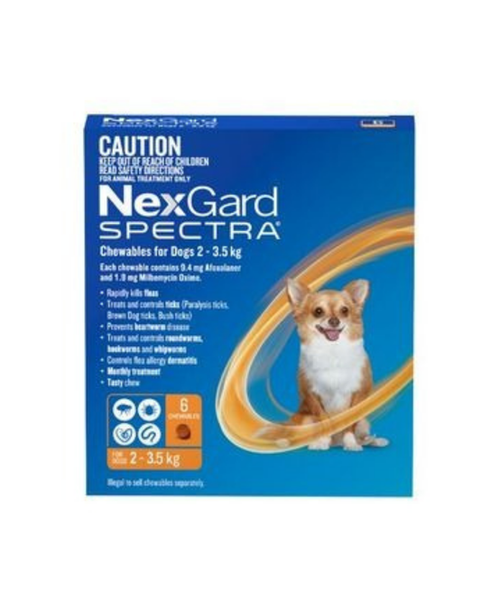 NexGard Spectra For Dogs 2-3.5kg