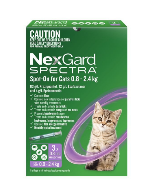 NexGard Spectra For Cats 0.8-2.4kg