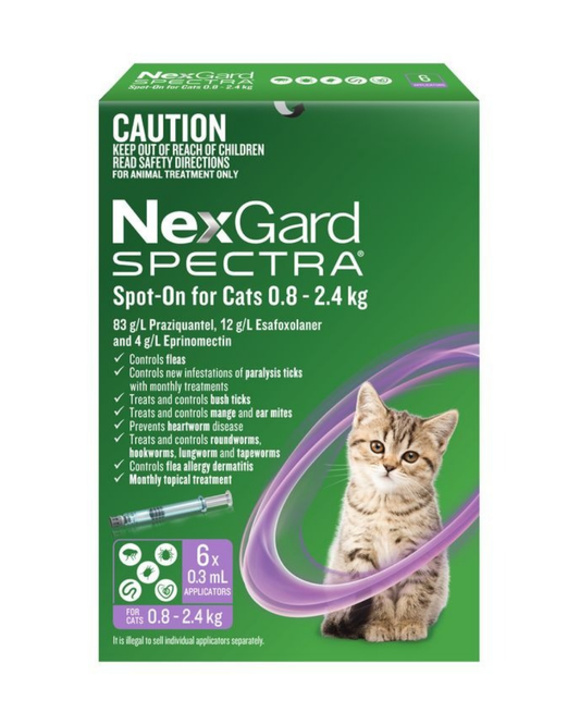 NexGard Spectra For Cats 0.8-2.4kg