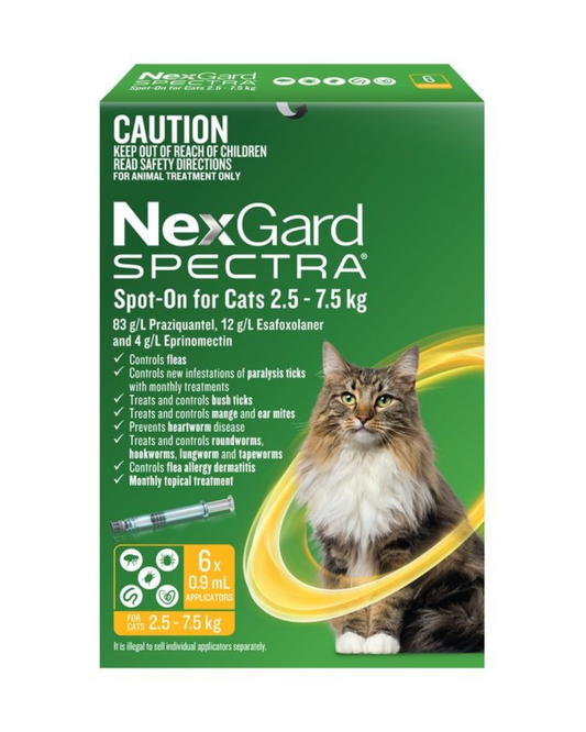 NexGard Spectra For Cats 2.5-7.5kg