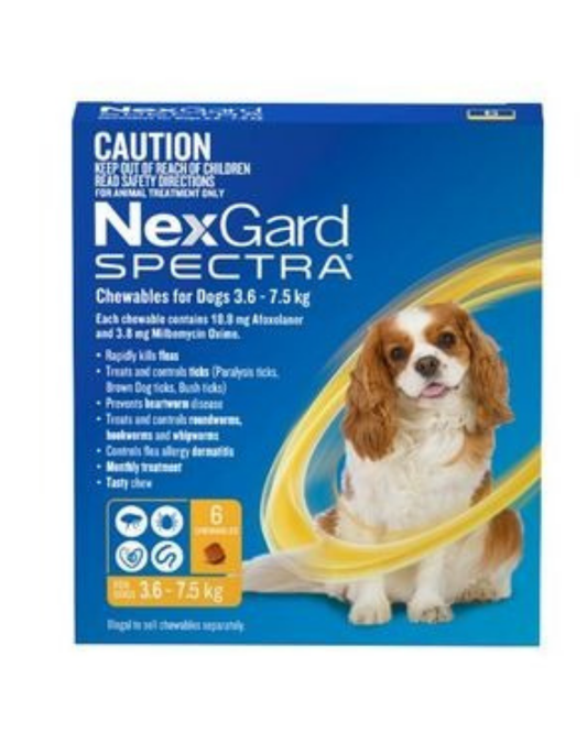 NexGard Spectra For Dogs 3.6-7.5kg