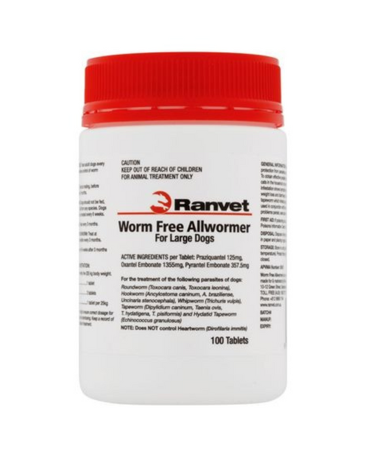 Allwormer Tablets for Large Dogs (25kg)