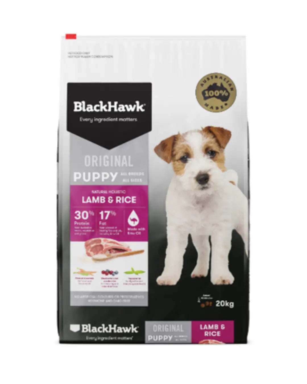 Black Hawk Puppy Medium Breed Lamb & Rice